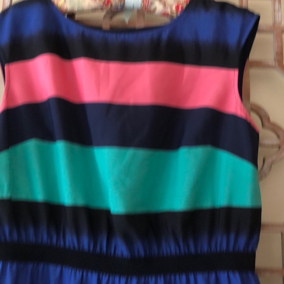 NWT Loft Multicolored Sleeveless Dress - Picture 3 of 6